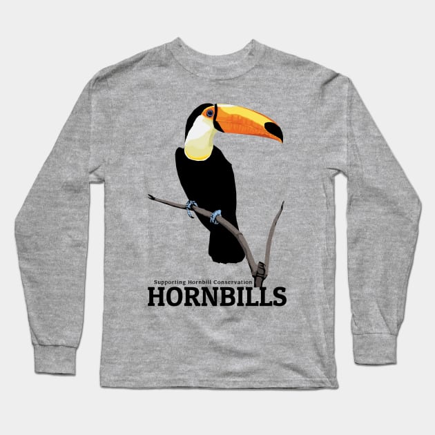 Hornbills Conservation Long Sleeve T-Shirt by KewaleeTee